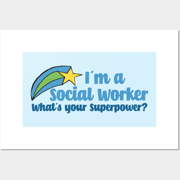 Super Social Worker Wall Art by epiclovedesigns